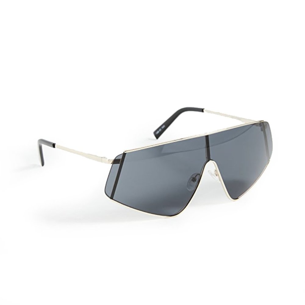 Le Specs blade stunner white frame sunglasses